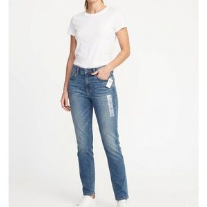Old Navy Power Slim Straight Denim | Mid-Rise Medium Wash NWT 2